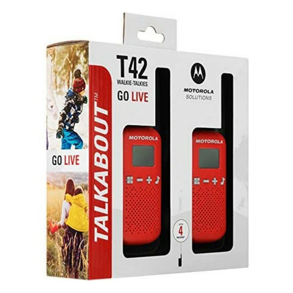 Voki-Toki Motorola T42 RED 1,3" LCD 4 km